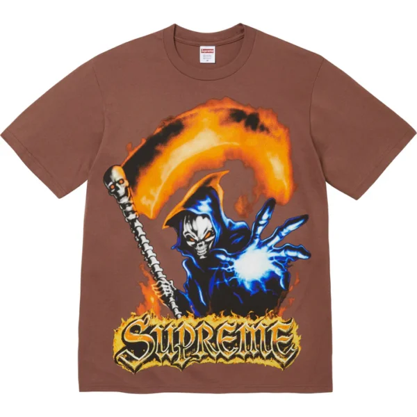 Grim Reaper Supreme Tee Brown