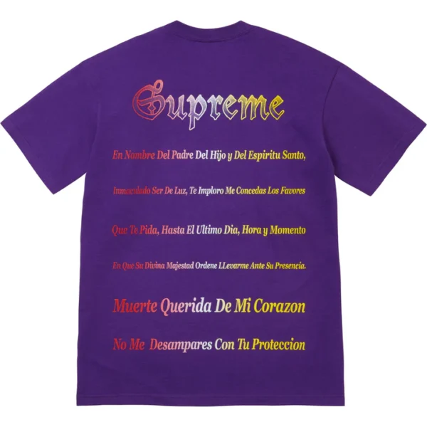 Grim Reaper Supreme Tee Purple Back