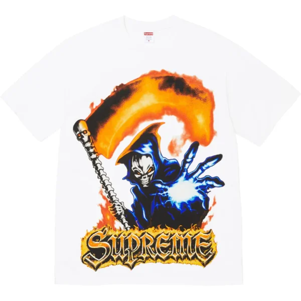 Grim Reaper Supreme Tee White