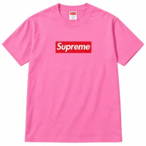 Pink Supreme Box Logo Tee