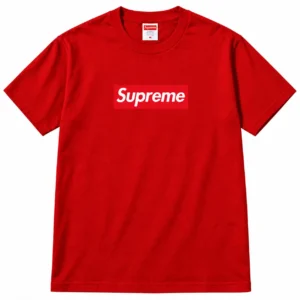 Red Supreme Box Logo Tee