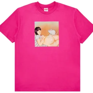Supreme Mouse Tee Pink