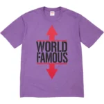 Supreme World Famous Tee Purple