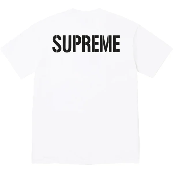 Supreme World Famous Tee White Back