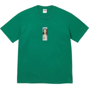 Supreme Prayer Card Box Logo Tee Green