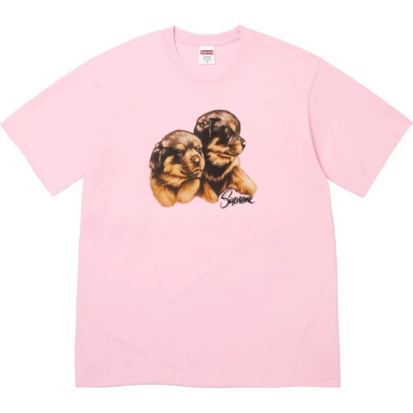 Supreme Puppies Tee Light Pink