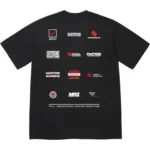 Now Supreme Tee Black Back View