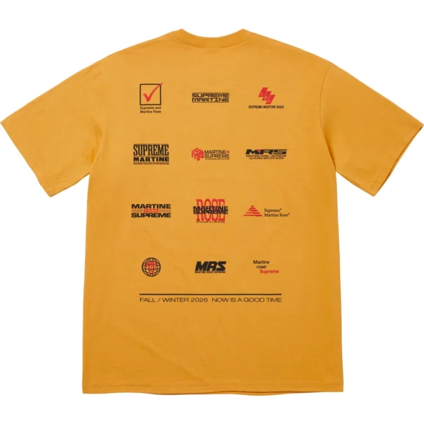 Now Supreme Tee Mustard Back View
