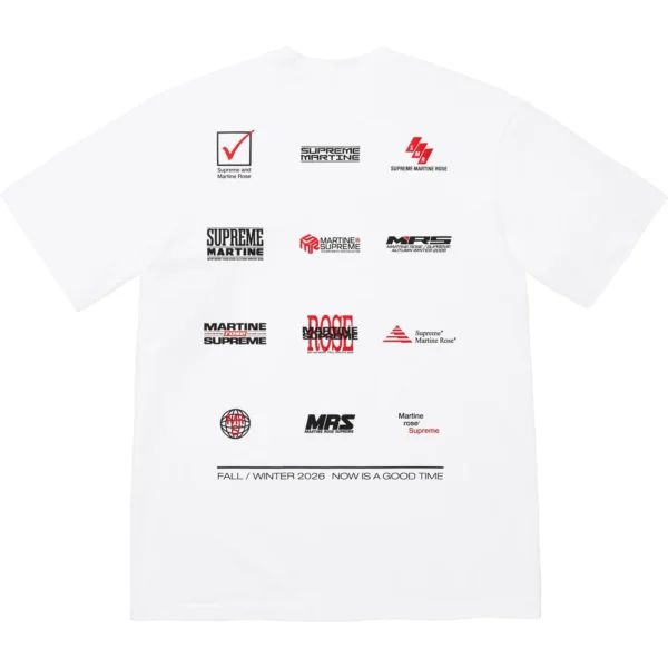Now Supreme Tee White Back View